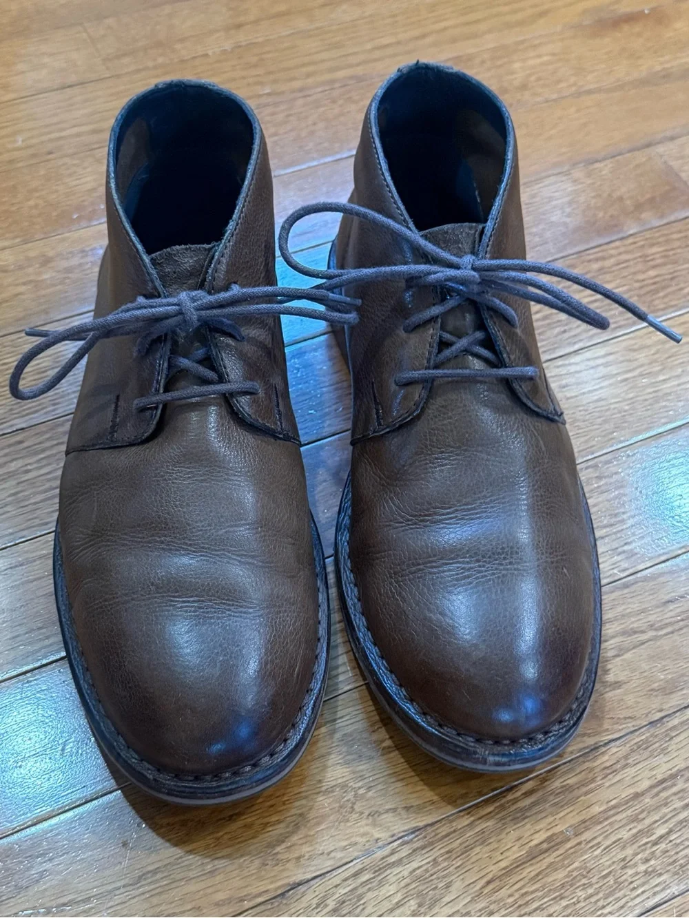 Cole Haan Men's 8M Glenn Leather Chukka Boots Brown Ankle Desert Shoes C11777